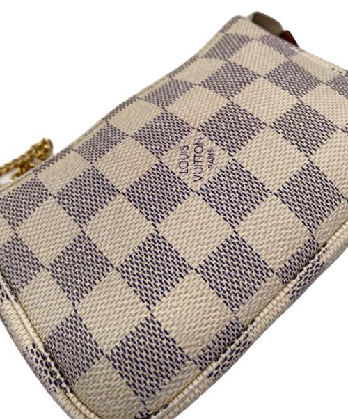 LOUIS VUITTON（ルイ ヴィトン）LOUIS VUITTON (ルイ ヴィトン) ミニ・ポシェット・アクセソワール　ダミエ・アズール　ハンドポーチの古着・服飾アイテム