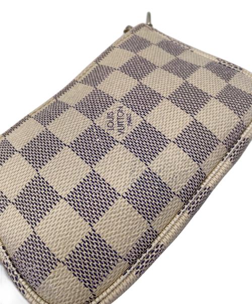LOUIS VUITTON（ルイ ヴィトン）LOUIS VUITTON (ルイ ヴィトン) ミニ・ポシェット・アクセソワール　ダミエ・アズール　ハンドポーチの古着・服飾アイテム