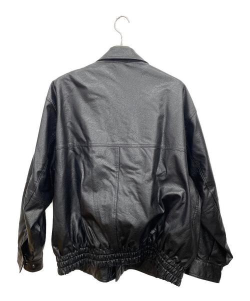 FREAK'S STORE（フリークスストア）FREAK'S STORE (フリークスストア) フェイクレザージャケット ブラック サイズ:Lの古着・服飾アイテム
