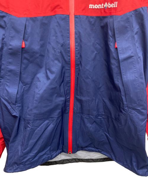 mont-bell（モンベル）mont-bell (モンベル) マウンテンパーカー レッド×ブルー サイズ:Mの古着・服飾アイテム