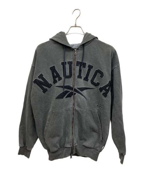 REEBOK（リーボック）REEBOK (リーボック) NAUTICA (ノーティカ) ジップパーカー グレー サイズ:Sの古着・服飾アイテム