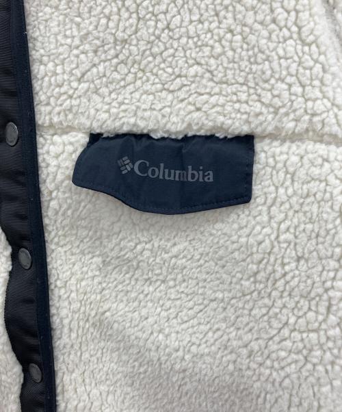 Columbia（コロンビア）Columbia (コロンビア) シアトルマウンテンジャケット　フリースジャケット ベージュ×ブラック サイズ:Mの古着・服飾アイテム