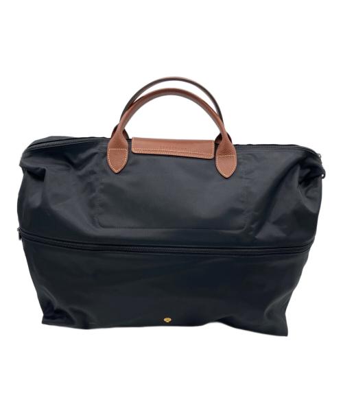 LONGCHAMP（ロンシャン）LONGCHAMP (ロンシャン) 2WAYボストンバッグ ブラック×ブラウンの古着・服飾アイテム