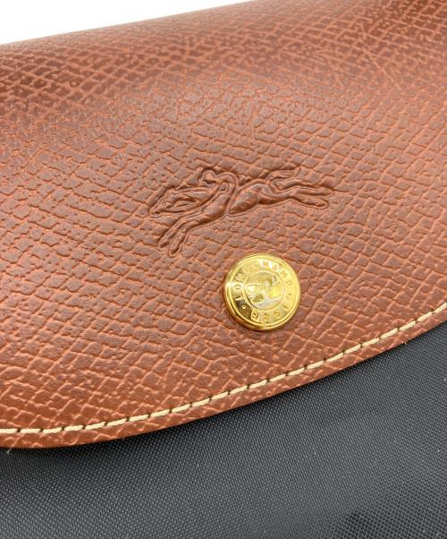 LONGCHAMP（ロンシャン）LONGCHAMP (ロンシャン) 2WAYボストンバッグ ブラック×ブラウンの古着・服飾アイテム