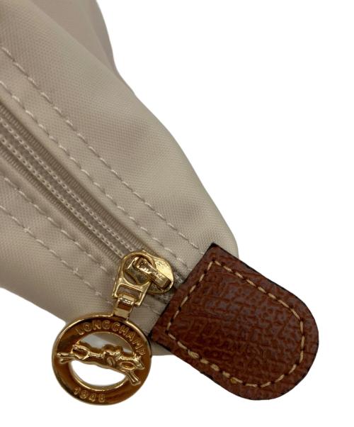 LONGCHAMP（ロンシャン）LONGCHAMP (ロンシャン) ハンドバッグ ベージュ×ブラウンの古着・服飾アイテム