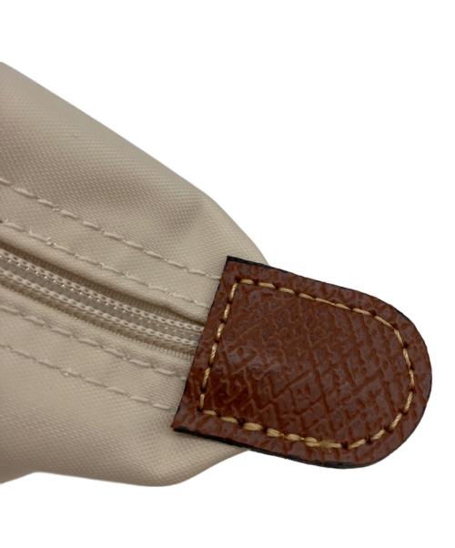LONGCHAMP（ロンシャン）LONGCHAMP (ロンシャン) ハンドバッグ ベージュ×ブラウンの古着・服飾アイテム