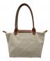 LONGCHAMP (ロンシャン) ハンドバッグ ベージュ×ブラウン：5000円