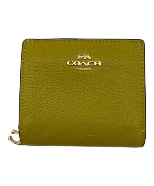COACH（コーチ）COACH (コーチ) 2つ折り財布 グリーンの古着・服飾アイテム