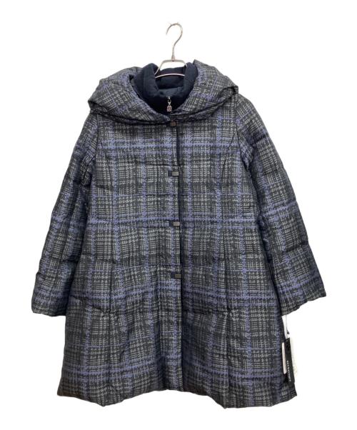 RES RALIQUE（レ・ラリック）RES RALIQUE (レ・ラリック) ダウンコート パープル×ブラック サイズ:40の古着・服飾アイテム