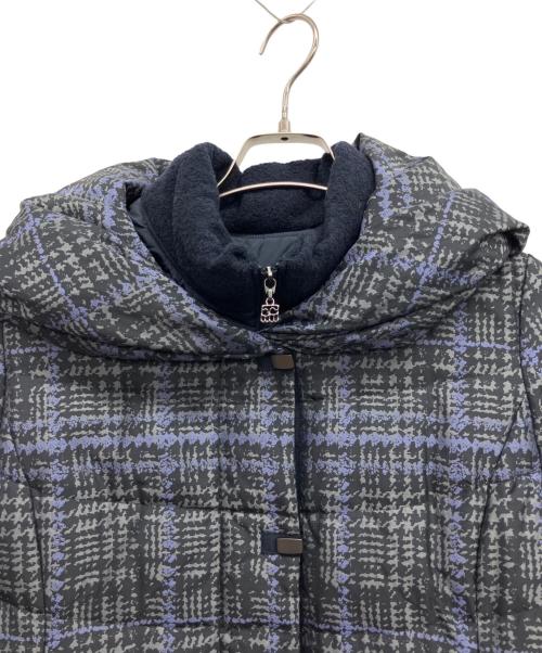 RES RALIQUE（レ・ラリック）RES RALIQUE (レ・ラリック) ダウンコート パープル×ブラック サイズ:40の古着・服飾アイテム
