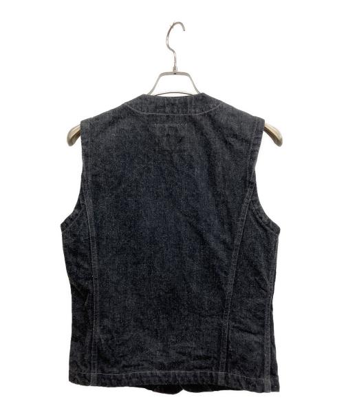 THE FLAT HEAD（ザ・フラットヘッド）THE FLAT HEAD (ザ・フラットヘッド) デニムベスト ブラック サイズ:W38の古着・服飾アイテム