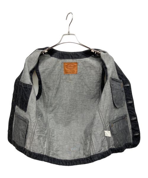 THE FLAT HEAD（ザ・フラットヘッド）THE FLAT HEAD (ザ・フラットヘッド) デニムベスト ブラック サイズ:W38の古着・服飾アイテム