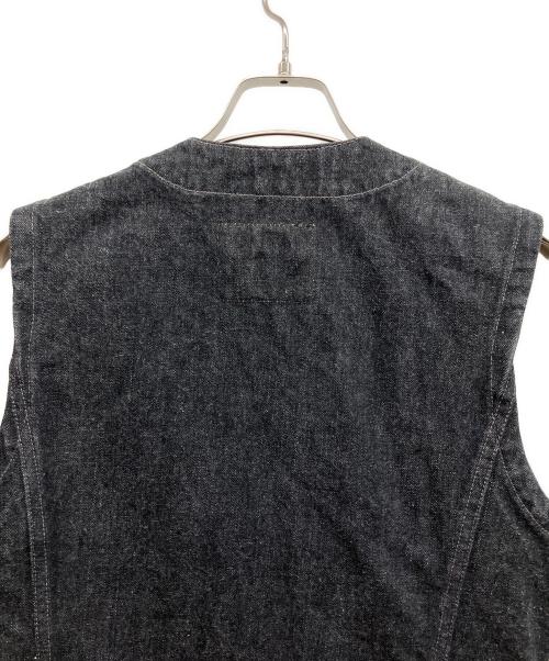 THE FLAT HEAD（ザ・フラットヘッド）THE FLAT HEAD (ザ・フラットヘッド) デニムベスト ブラック サイズ:W38の古着・服飾アイテム