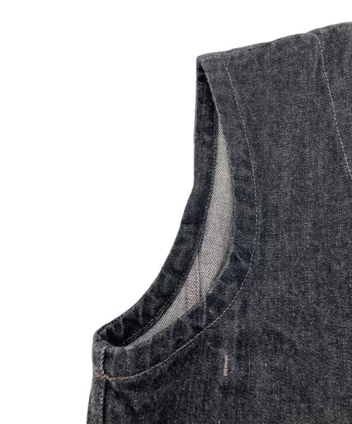 THE FLAT HEAD（ザ・フラットヘッド）THE FLAT HEAD (ザ・フラットヘッド) デニムベスト ブラック サイズ:W38の古着・服飾アイテム
