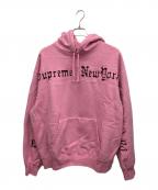 SUPREMEシュプリーム）の古着「プルオーバーパーカー」｜ピンク