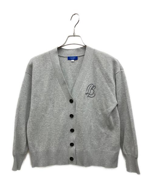 BLUE LABEL CRESTBRIDGE（ブルーレーベルクレストブリッジ）BLUE LABEL CRESTBRIDGE (ブルーレーベルクレストブリッジ) 厚手カーディガン グレー サイズ:38の古着・服飾アイテム