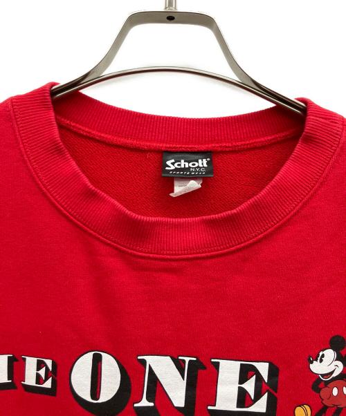 Schott（ショット）Schott (ショット) Disney (ディズニー) スウェット レッド サイズ:XLの古着・服飾アイテム