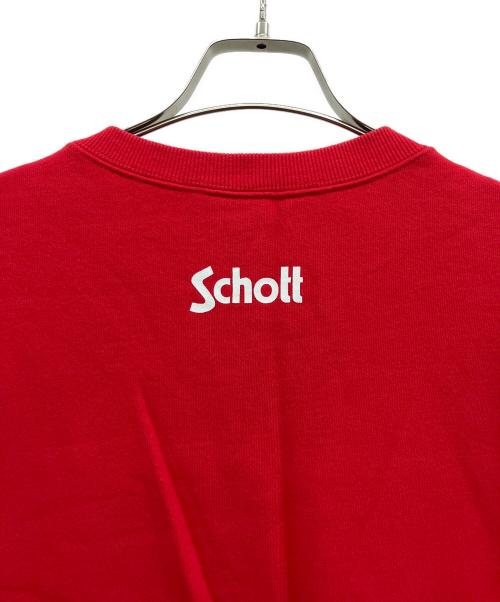 Schott（ショット）Schott (ショット) Disney (ディズニー) スウェット レッド サイズ:XLの古着・服飾アイテム