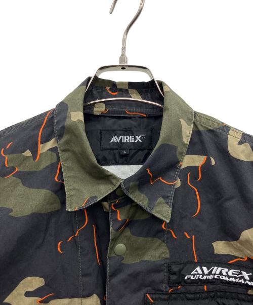 AVIREX（アヴィレックス）AVIREX (アヴィレックス) 半袖シャツ グリーン サイズ:Lの古着・服飾アイテム
