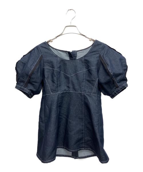 UNITED TOKYO（ユナイテッドトーキョー）UNITED TOKYO (ユナイテッドトーキョー) 半袖ブラウス インディゴ サイズ:FREEの古着・服飾アイテム