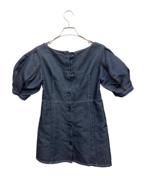 UNITED TOKYO（ユナイテッドトーキョー）UNITED TOKYO (ユナイテッドトーキョー) 半袖ブラウス インディゴ サイズ:FREEの古着・服飾アイテム
