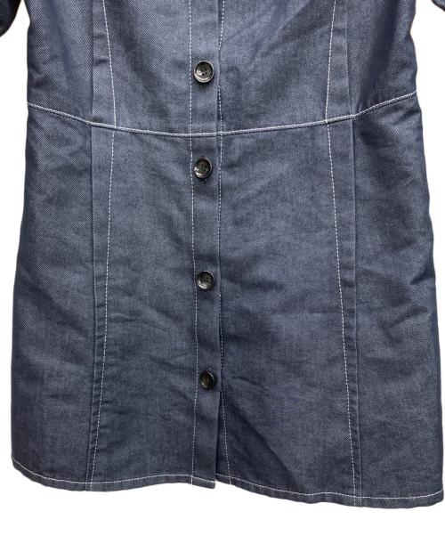 UNITED TOKYO（ユナイテッドトーキョー）UNITED TOKYO (ユナイテッドトーキョー) 半袖ブラウス インディゴ サイズ:FREEの古着・服飾アイテム