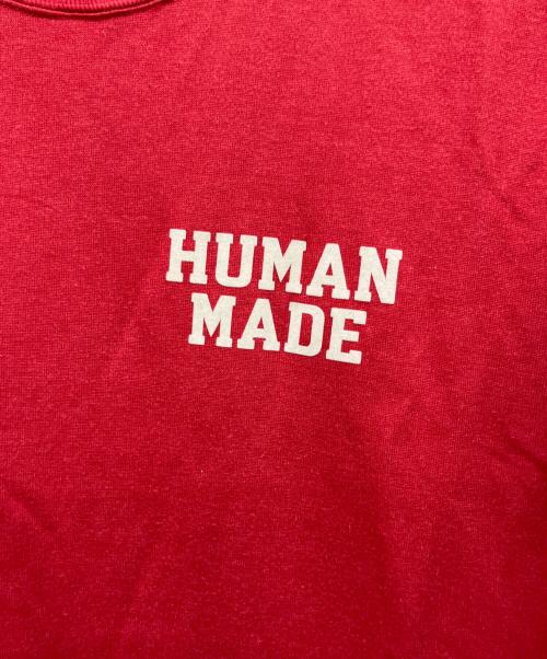 HUMAN MADE（ヒューマンメイド）HUMAN MADE (ヒューマンメイド) 半袖カットソー レッド サイズ:Mの古着・服飾アイテム