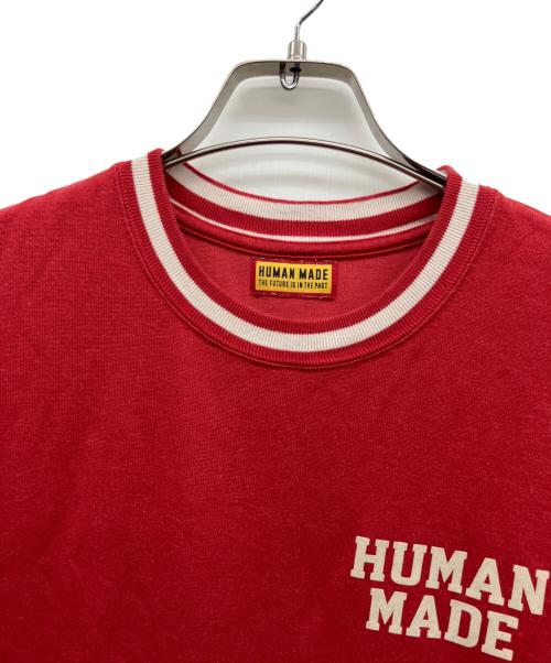 HUMAN MADE（ヒューマンメイド）HUMAN MADE (ヒューマンメイド) 半袖カットソー レッド サイズ:Mの古着・服飾アイテム