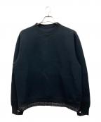 sacaiサカイ）の古着「s Sponge Sweat Pullover　スウェット」｜ブラック