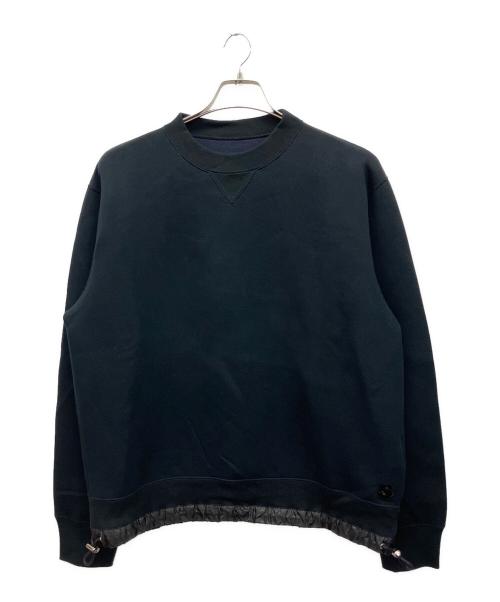 sacai（サカイ）sacai (サカイ) s Sponge Sweat Pullover　スウェット ブラック サイズ:2の古着・服飾アイテム