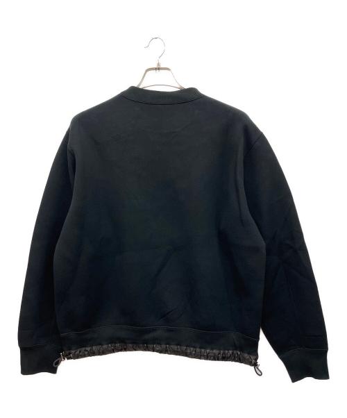 sacai（サカイ）sacai (サカイ) s Sponge Sweat Pullover　スウェット ブラック サイズ:2の古着・服飾アイテム