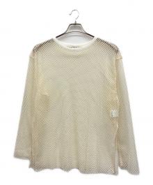 CLANE（クラネ）の古着「WIDE MESH TOPS　長袖カットソー」｜ベージュ