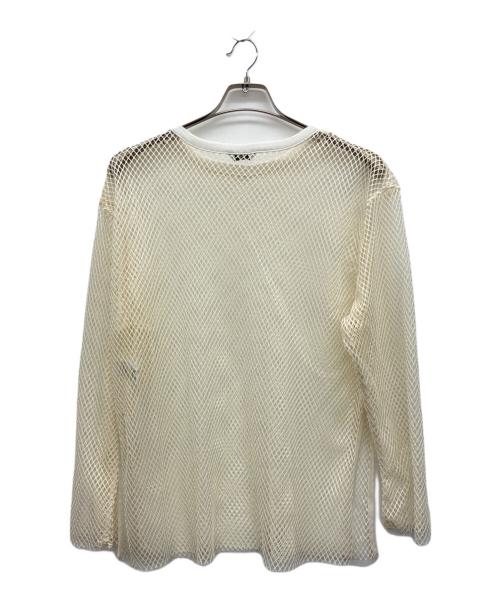 CLANE（クラネ）CLANE (クラネ) WIDE MESH TOPS　長袖カットソー ベージュ サイズ:2の古着・服飾アイテム