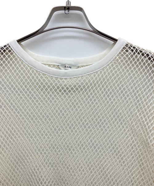 CLANE（クラネ）CLANE (クラネ) WIDE MESH TOPS　長袖カットソー ベージュ サイズ:2の古着・服飾アイテム