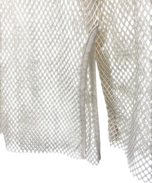 CLANE（クラネ）CLANE (クラネ) WIDE MESH TOPS　長袖カットソー ベージュ サイズ:2の古着・服飾アイテム