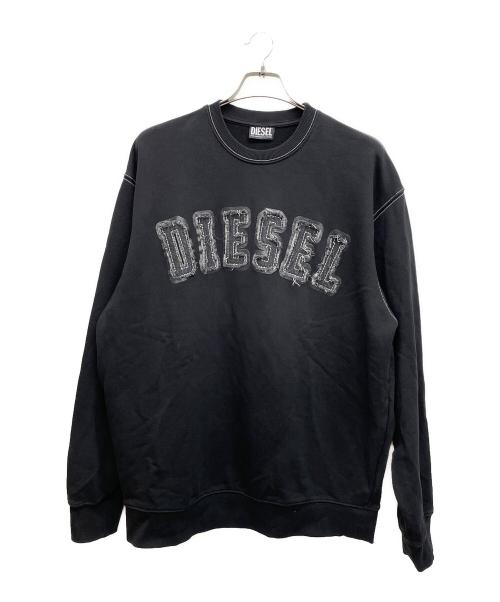 DIESEL（ディーゼル）DIESEL (ディーゼル) スウェット ブラック サイズ:Lの古着・服飾アイテム