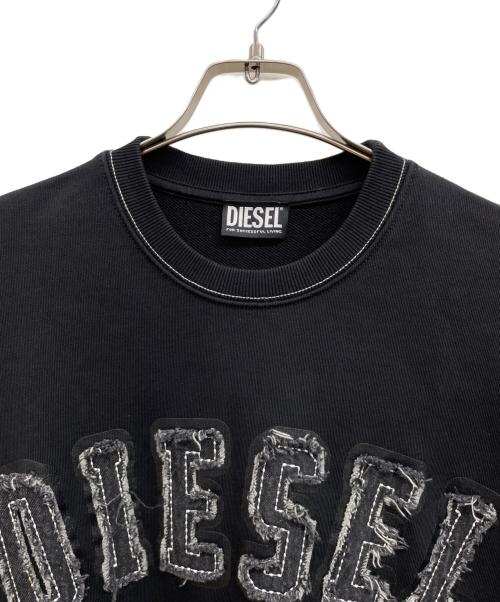 DIESEL（ディーゼル）DIESEL (ディーゼル) スウェット ブラック サイズ:Lの古着・服飾アイテム