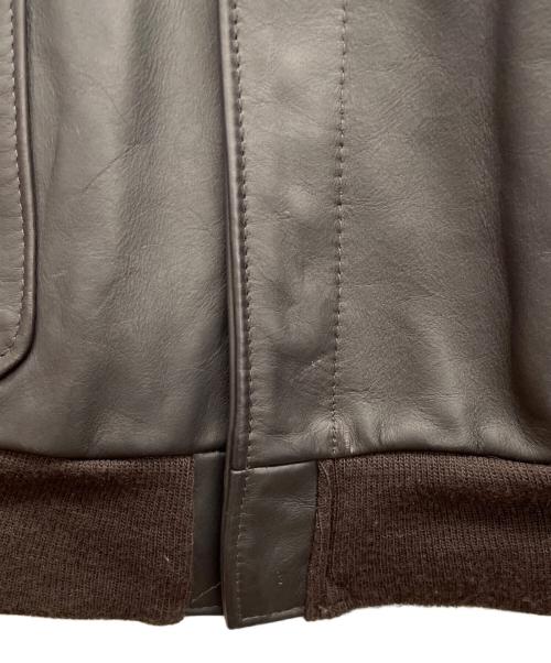 AVIREX（アヴィレックス）AVIREX (アヴィレックス) ライダースジャケット ブラウン サイズ:42の古着・服飾アイテム
