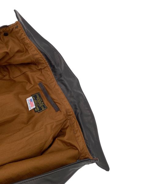 AVIREX（アヴィレックス）AVIREX (アヴィレックス) ライダースジャケット ブラウン サイズ:42の古着・服飾アイテム