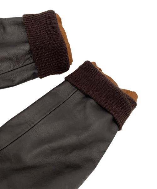 AVIREX（アヴィレックス）AVIREX (アヴィレックス) ライダースジャケット ブラウン サイズ:42の古着・服飾アイテム