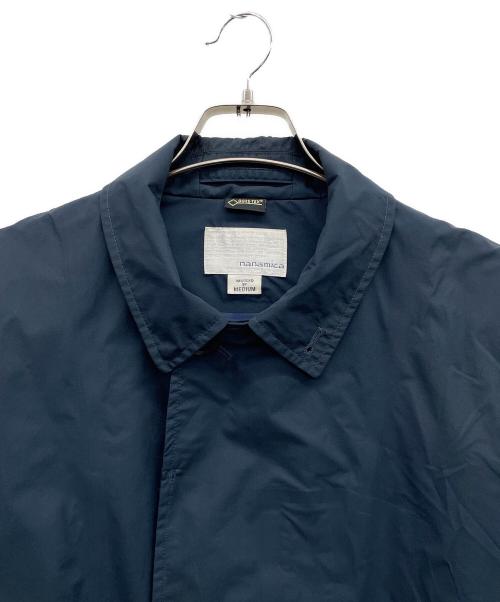 nanamica（ナナミカ）nanamica (ナナミカ) GORE-TEX Soutien Collar Coat　ステンカラーコート ネイビー サイズ:MEDIUMの古着・服飾アイテム