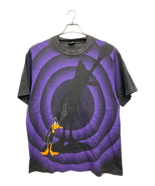 ACME（アクメ）ACME (アクメ) 半袖カットソー パープル×ブラック サイズ:Mの古着・服飾アイテム