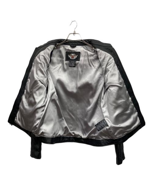 HARLEY-DAVIDSON（ハーレーダビッドソン）HARLEY-DAVIDSON (ハーレーダビッドソン) レザージャケット ブラック サイズ:サイズ表記無しの古着・服飾アイテム