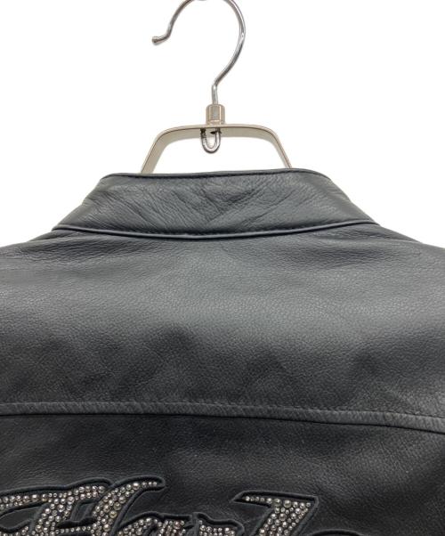 HARLEY-DAVIDSON（ハーレーダビッドソン）HARLEY-DAVIDSON (ハーレーダビッドソン) レザージャケット ブラック サイズ:サイズ表記無しの古着・服飾アイテム