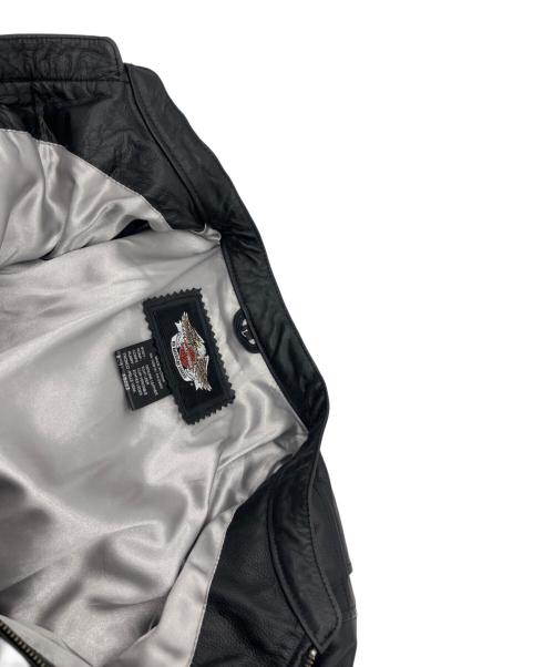 HARLEY-DAVIDSON（ハーレーダビッドソン）HARLEY-DAVIDSON (ハーレーダビッドソン) レザージャケット ブラック サイズ:サイズ表記無しの古着・服飾アイテム