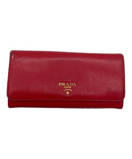 PRADA（プラダ）PRADA (プラダ) 長財布 レッドの古着・服飾アイテム