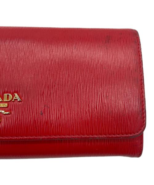 PRADA（プラダ）PRADA (プラダ) 長財布 レッドの古着・服飾アイテム