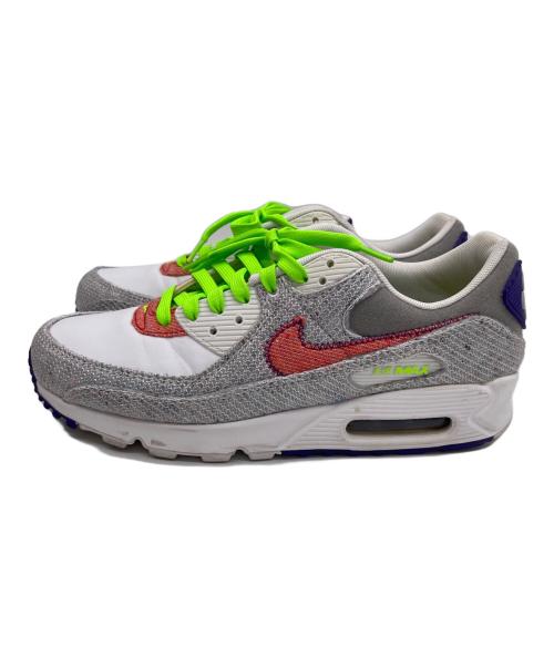 NIKE（ナイキ）NIKE (ナイキ) NIKE AIR MAX 90 ホワイト×グリーン サイズ:27.5の古着・服飾アイテム