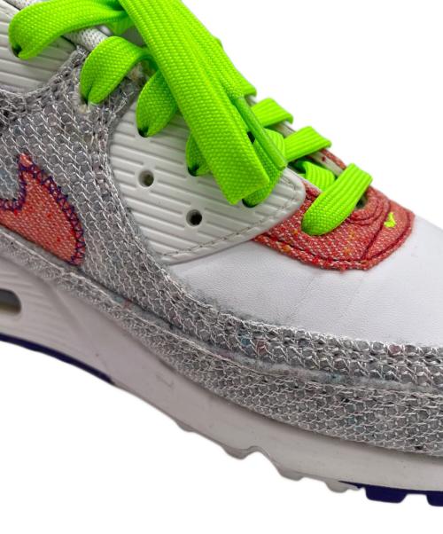 NIKE（ナイキ）NIKE (ナイキ) NIKE AIR MAX 90 ホワイト×グリーン サイズ:27.5の古着・服飾アイテム