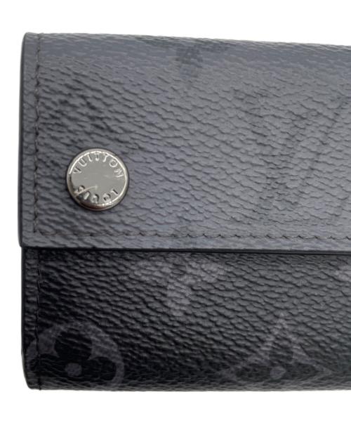 LOUIS VUITTON（ルイ ヴィトン）LOUIS VUITTON (ルイ ヴィトン) 3つ折り財布 ブラック×グレーの古着・服飾アイテム